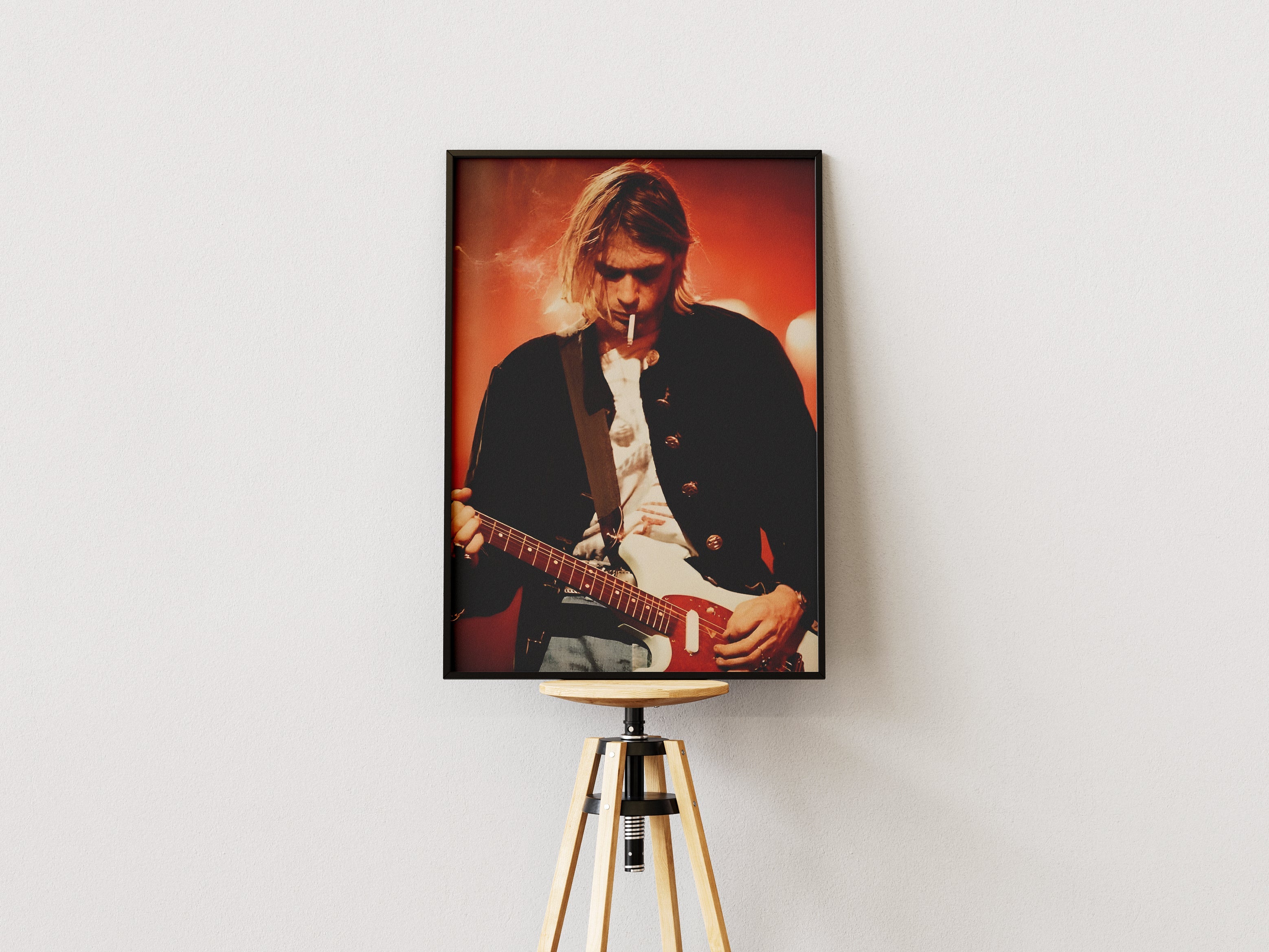 Kurt Cobain Concert Wall Art Poster Lazywalls